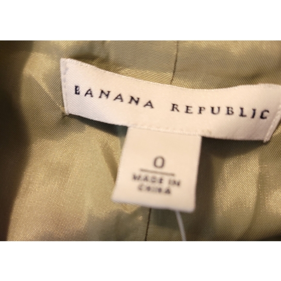 Banana Republic 100% Silk Women's Skirt Size 0 Floral Flowy Pastel Green Lined - Picture 11 of 14